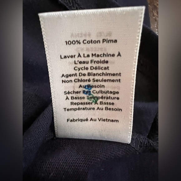 Talbots Navy Short Sleeve Tee - Picture 6 of 8